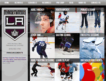 Tablet Screenshot of lakingsvalleyicecenter.com